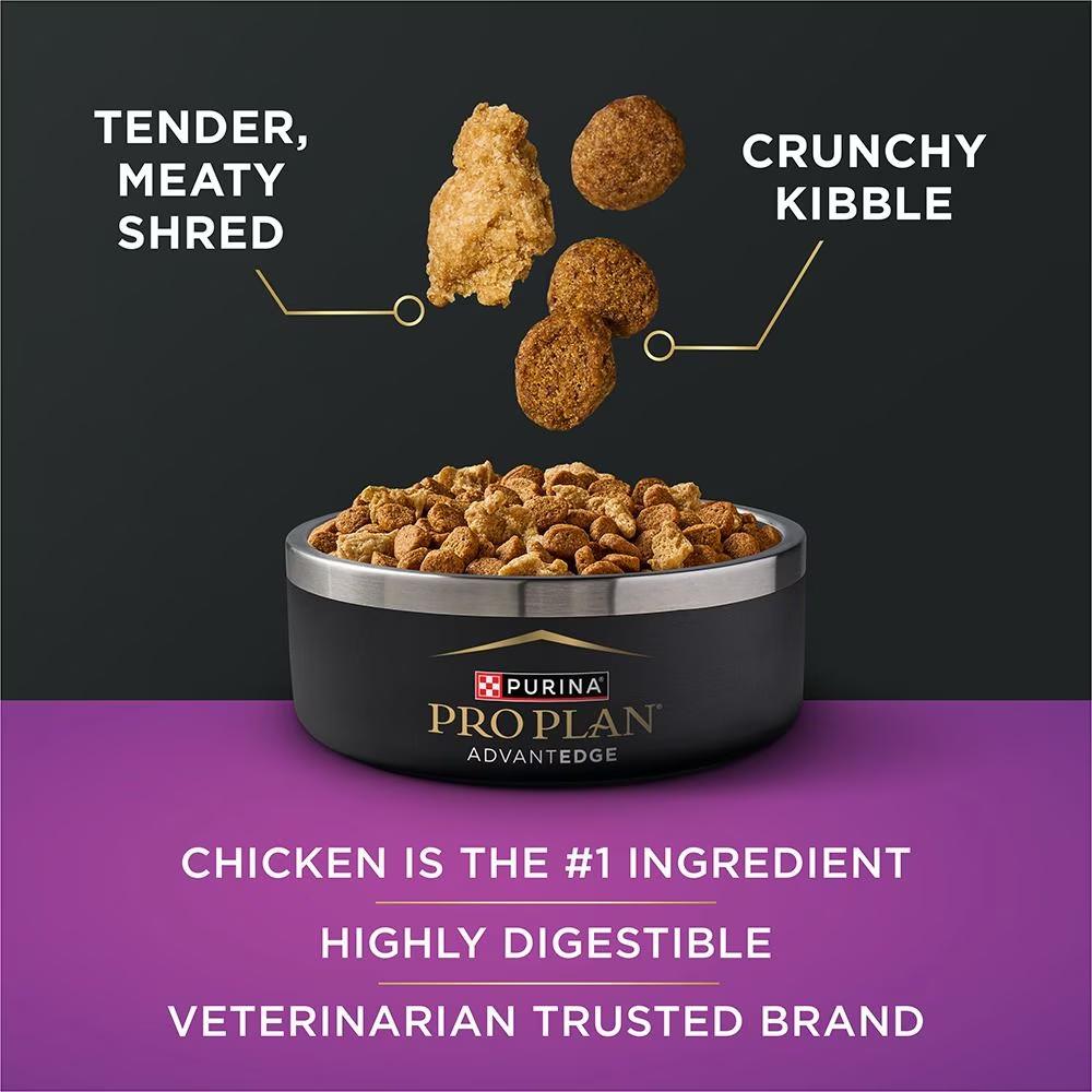 AdvantEDGE Small Breed Adult 7+ Senior Support+ Shredded Blend Chicken & Rice Formula Dry Dog Food - Image 2