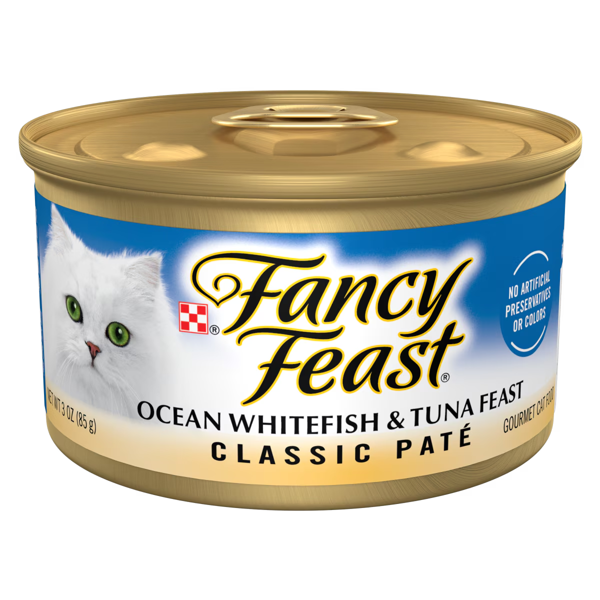Classic Paté Ocean Whitefish & Tuna Feast Gourmet Wet Cat Food